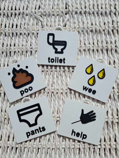 Toilet Training Visual Tags | Visual Communication Support for Autism, ADHD & SEN