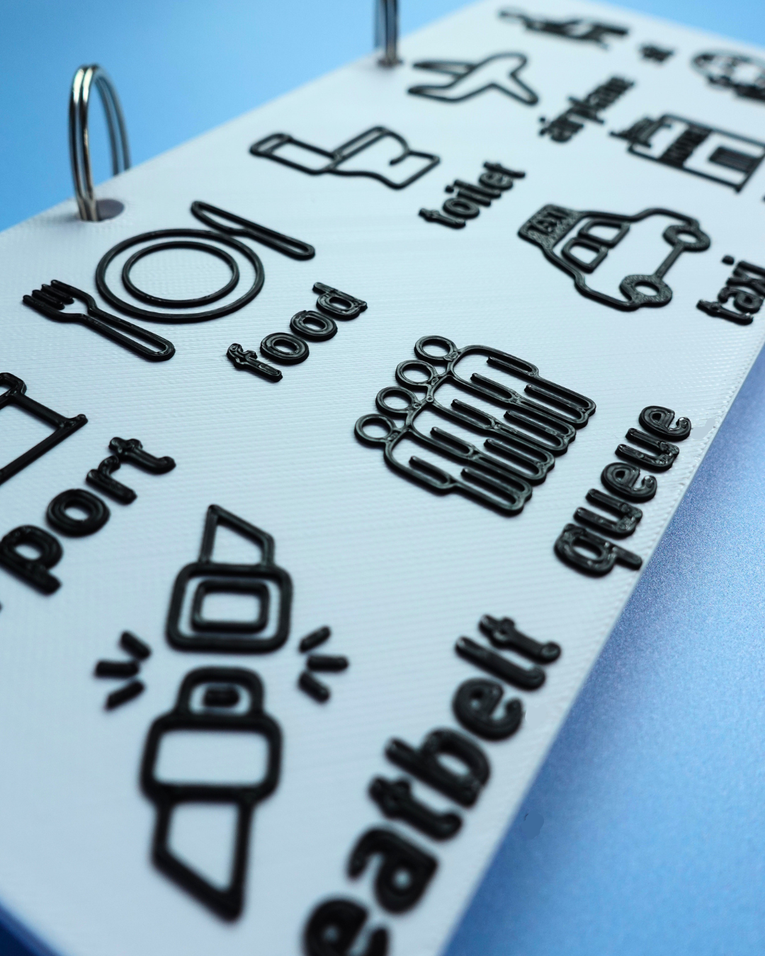 Airport Visual Communication Board | 3D-Printed Travel Visual Aid