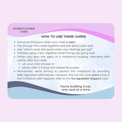 My Calm Cards | A Toolkit for Big Feelings | Meltdown Support