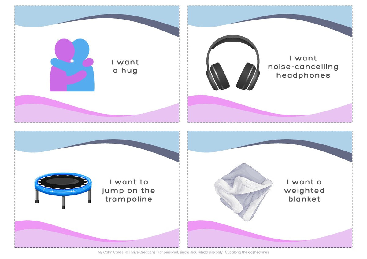 My Calm Cards | Printable Calm-Down Cards for Kids | Digital Download