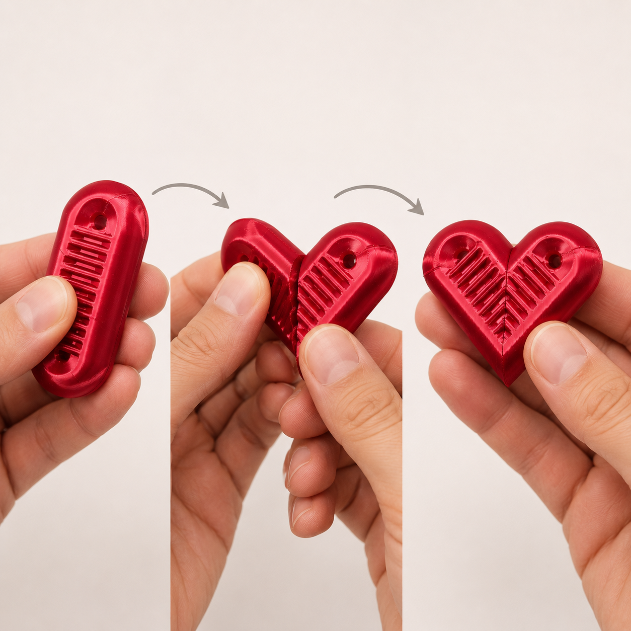 HeartSnap Magnetic Fidget | Textured Pocket Fidget for Ages 14+