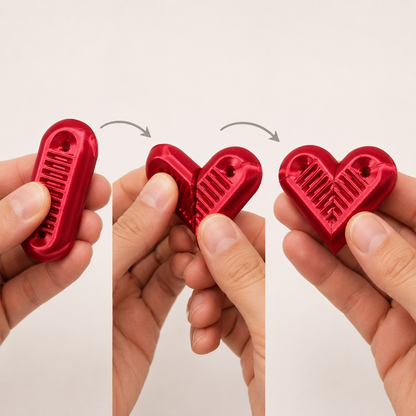 HeartSnap Magnetic Fidget | Textured Pocket Fidget for Ages 14+