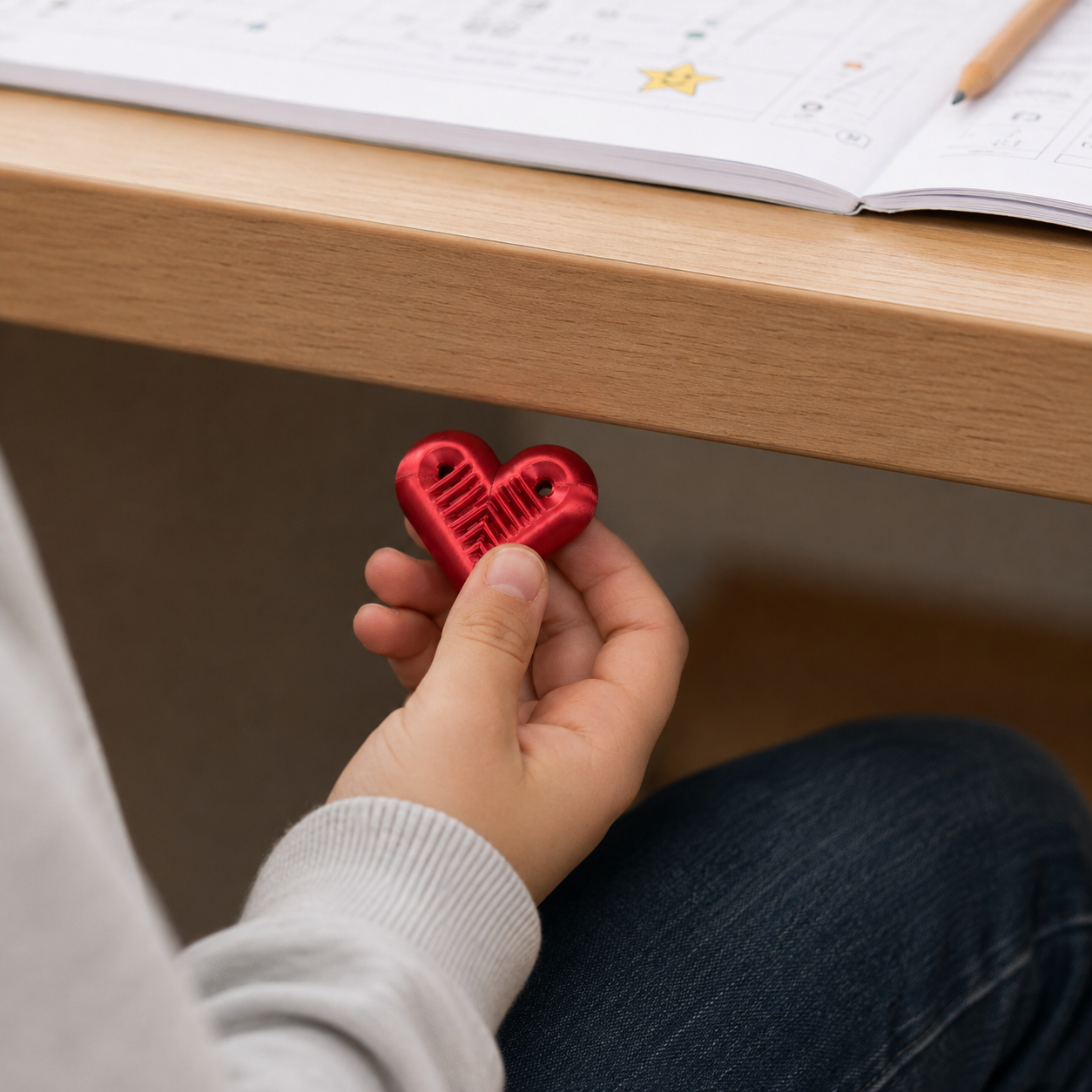 HeartSnap Magnetic Fidget | Textured Pocket Fidget for Ages 14+