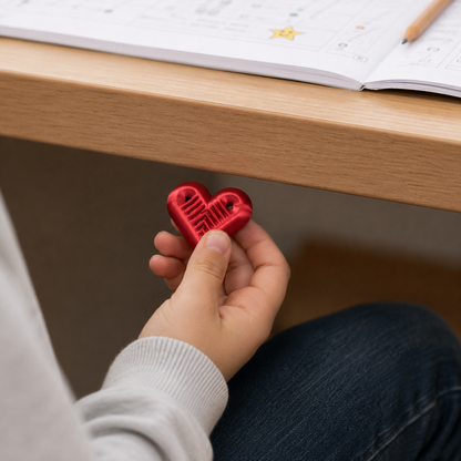 HeartSnap Magnetic Fidget | Textured Pocket Fidget for Ages 14+