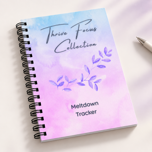 Meltdown Tracker, A5 wire-bound behaviour and trigger log for SEN parents, Thrive Creations — image 1