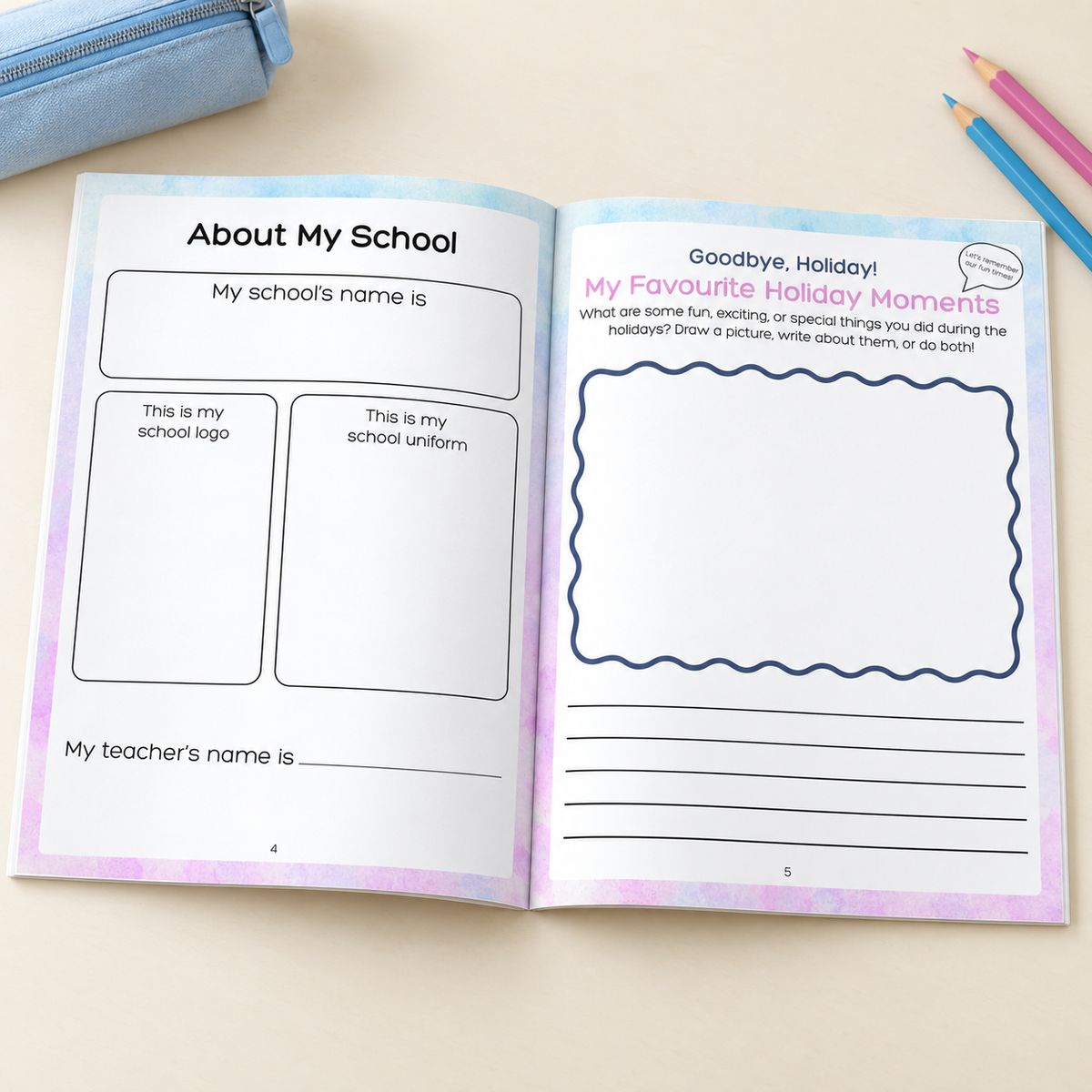My Back-to-School Transition Booklet | SEN-Friendly Return-to-School Support | School Anxiety Tool