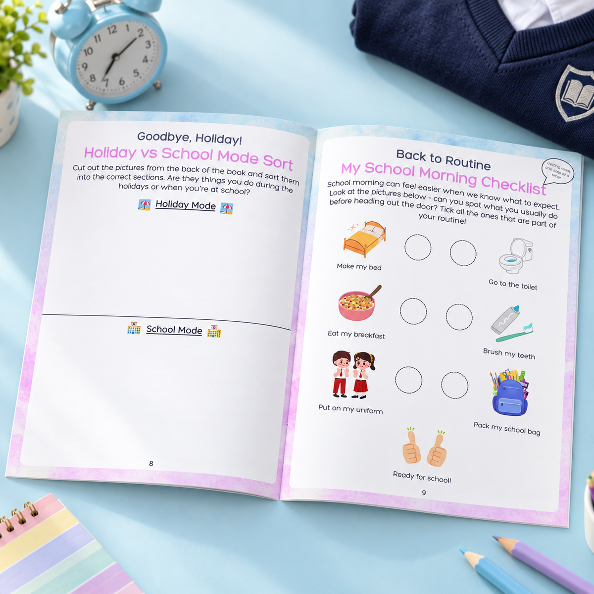 My Back-to-School Transition Booklet | SEN-Friendly Return-to-School Support | School Anxiety Tool