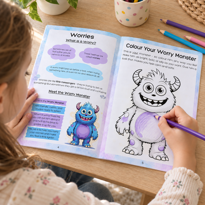 My Worry Workbook | Explore, Express and Ease Your Worries | A Gentle Guide for Children to Understand and Manage Anxious Feelings