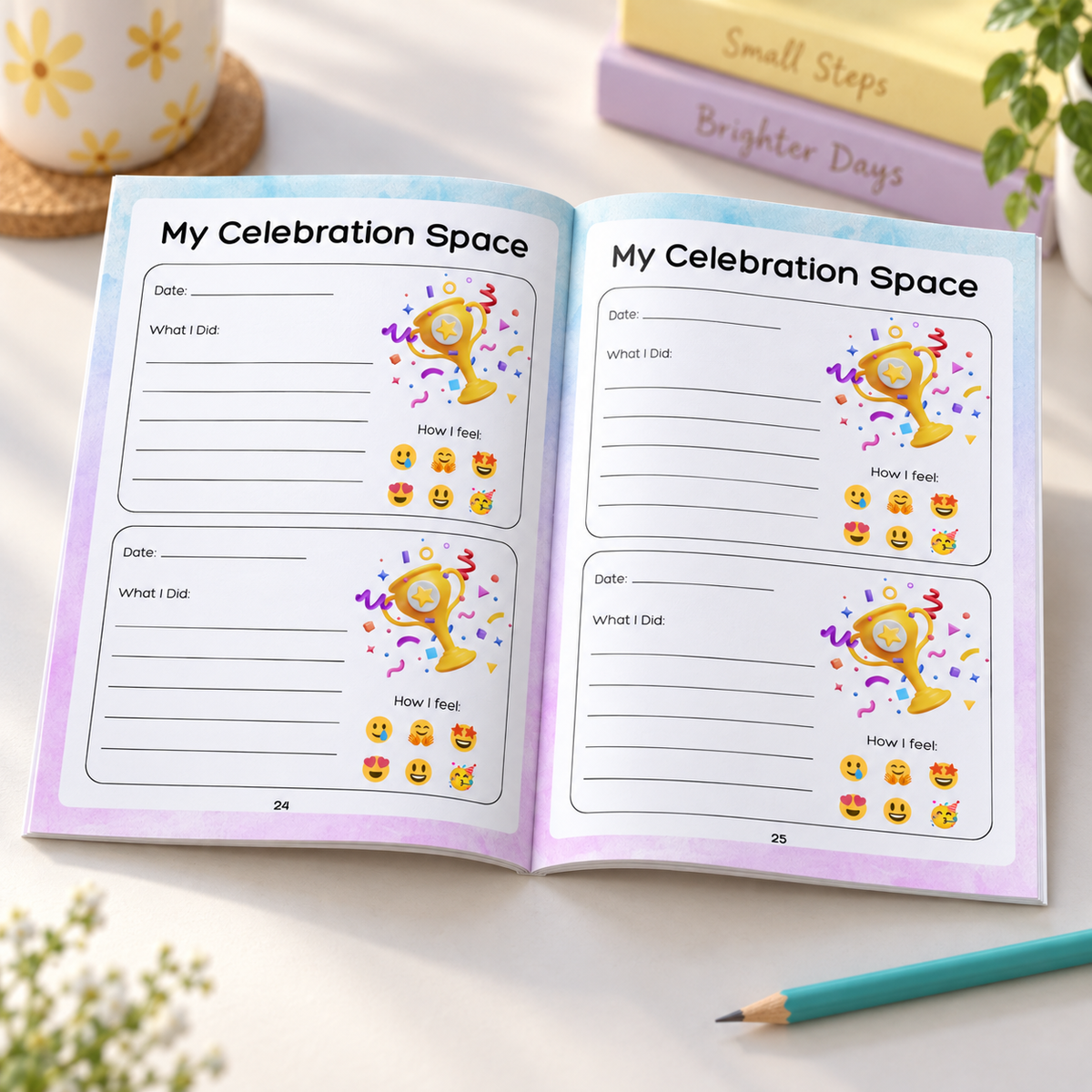 My "Big Wins, Little Wins" Log | Goal Tracker for Kids | Strengths & Celebrations Book