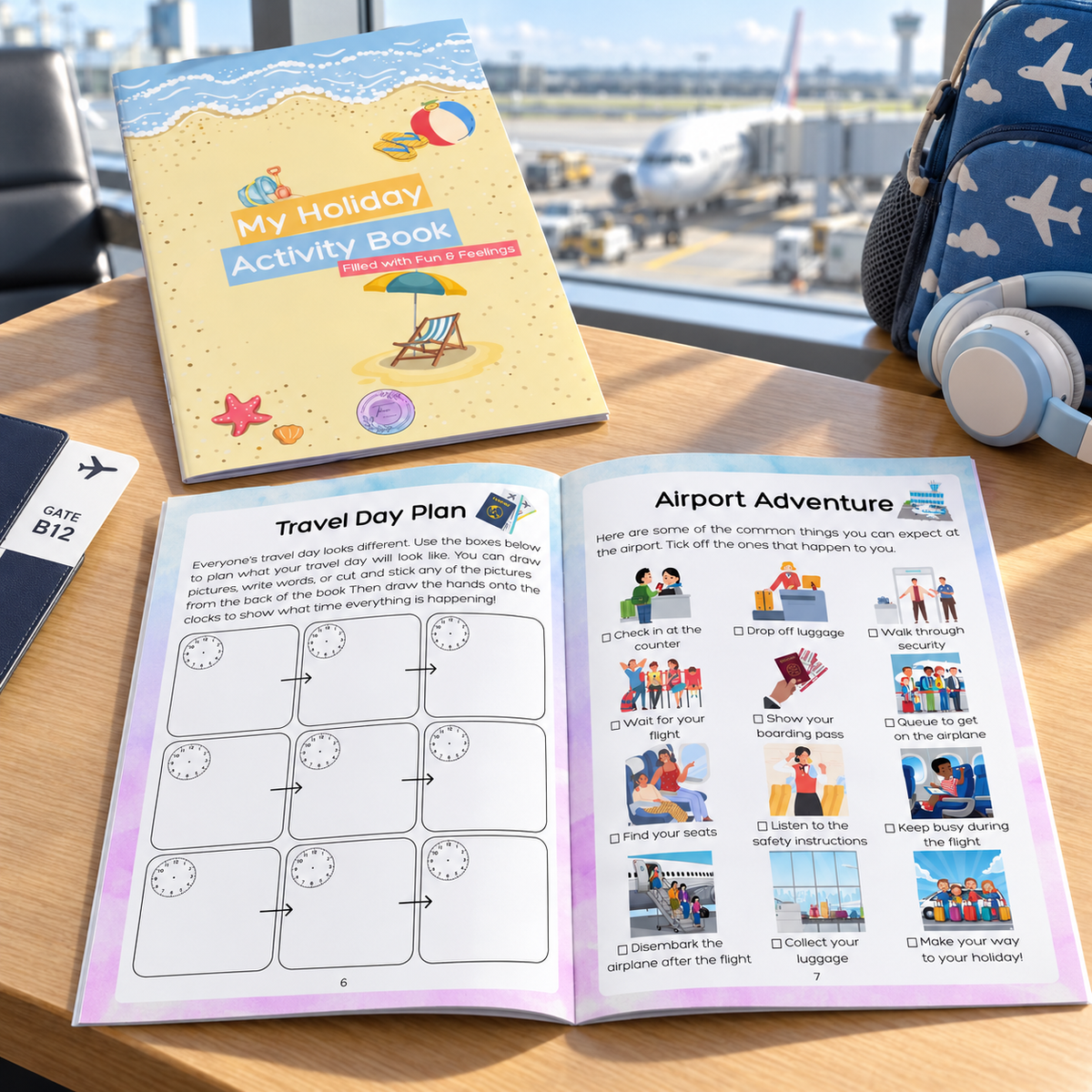 My Holiday Activity Book | Filled With Fun & Feelings | Vacation Survival Tool | Travel Companion | Regulate, Play & Explore