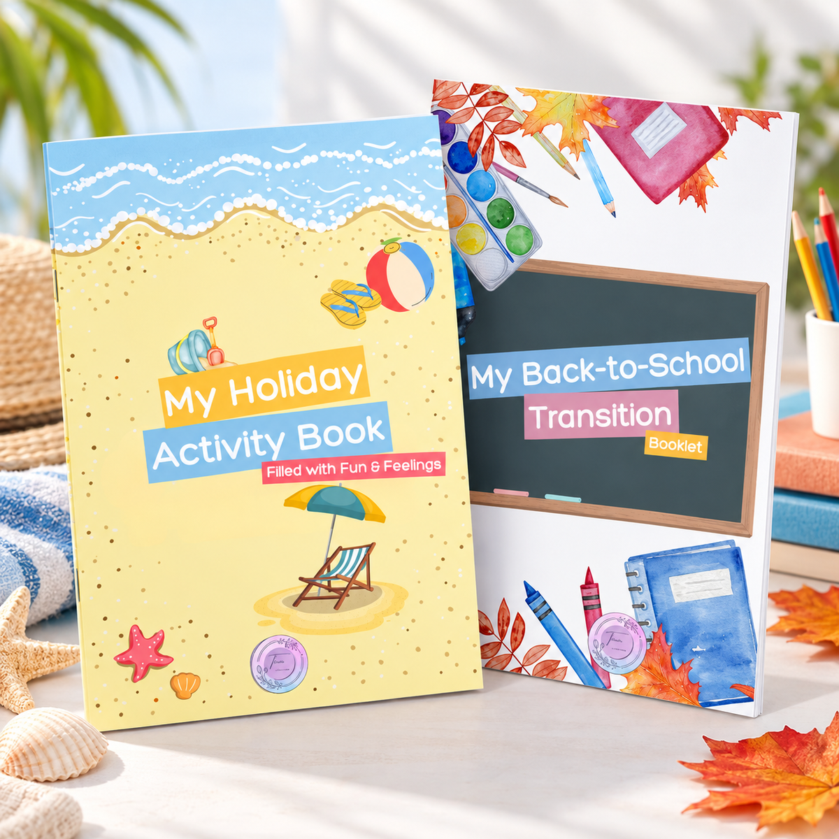 From Travel to Transition: Summer Support Bundle – My Holiday Activity Book & My Back to School Transition Booklet