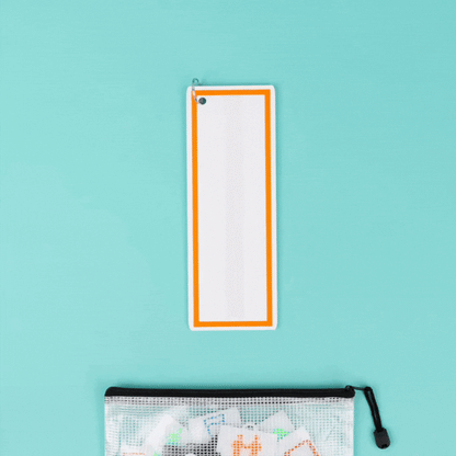 Daily Routine Visual Schedule Bundle - Board with 20 Velcro Tags and Tag Wallet