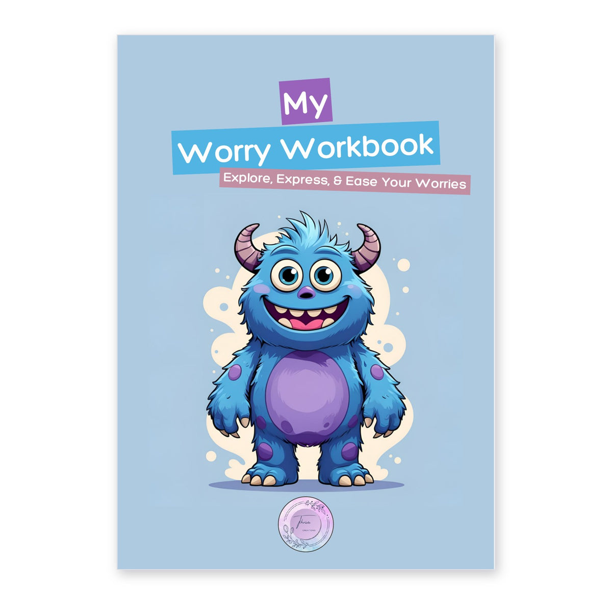 My Worry Workbook | Printable Worry & Anxiety Workbook for Kids | Digital Download