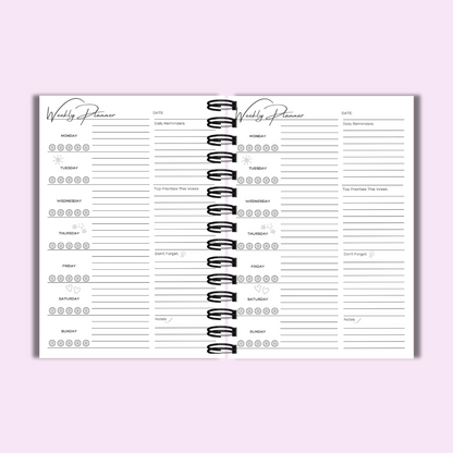 Diary, weekly planner, journal for ADHD mums, Autism mums, SEN mums