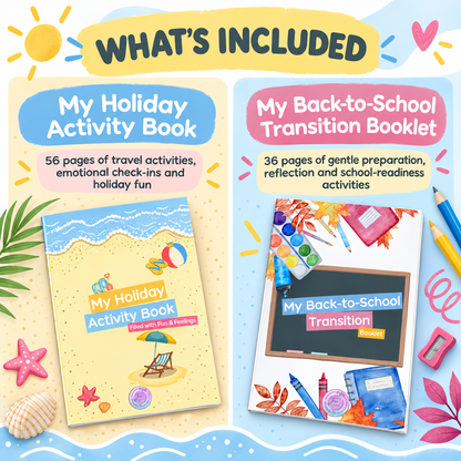 From Travel to Transition: Summer Support Bundle – My Holiday Activity Book & My Back to School Transition Booklet